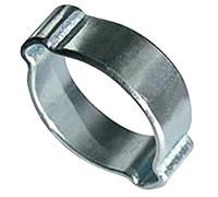 Boutté ZCO09 Colliers de Serrage à Oreilles en Acier x2 ø07/09mm, Argent