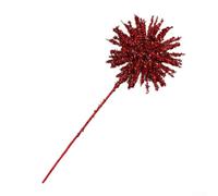 Boutures en forme d'étoile en trois dimensions fabriquées à partir d'ABS pour une utilisation dans les arbres de Noël, les couronnes et les décorations florales de vacances (rouge)