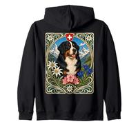 Bouvier Bernois Art Nouveau Berner Maman Papa Sweat à Capuche