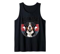 Bouvier Bernois avec drapeau suisse - Vintage Berner Débardeur