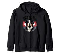 Bouvier Bernois avec drapeau suisse - Vintage Berner Sweat à Capuche