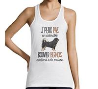 Bouvier Bernois | Désolé Je Peux Pas | Débardeur Femme Humour Fun Drôle et Mignon - Collection Animaux et Races de Chiens Collection Animaux M