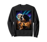 Bouvier Bernois Hurlant à la Lune - Amoureux des Chiens bernais Sweatshirt