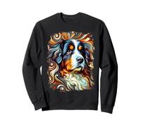 Bouvier bernois mignon comme œuvre d'art colorée Sweatshirt
