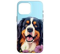 Bouvier Bernois Mignon dans Le Jardin de Fleurs de Printemps Chiot Coque pour iPhone 16 Pro Max