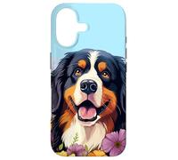 Bouvier Bernois Mignon dans Le Jardin de Fleurs de Printemps Chiot Coque pour iPhone 17
