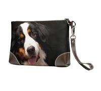 Bouvier Bernois,Sacs à Main en Cuir PU pour Femmes, Pochette à Fermeture éclair, Portefeuille, Sac à Main avec dragonne