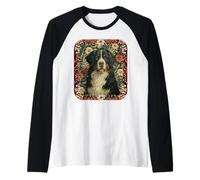 Bouvier Bernois Vintage Suisse Floral Manche Raglan