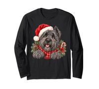 Bouvier des Flandres Chapeau de Père Noël pour Chien Maman Papa Manche Longue