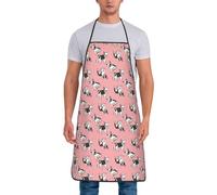 Bouvier Français Mignon Tablier De Barbecue Unisex Tablier De Cuisine Inaltérable Tabliers De Cuisine Pour Boulanger École Serveurs 52X72Cm