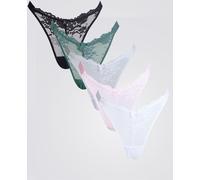 Boux Avenue Boux Avenue Fran High Leg Lace Thong 5 Pack