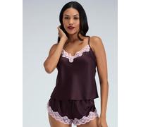 Boux Avenue Boux Avenue Purple Cami Shorts Amelia Satin Set