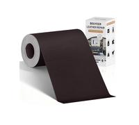 BOUYEER Simili Cuir Autocollant, 10x210 CM Cuir Autocollant, Set de Réparation en Cuir Synthétique Écologique & Sans Odeur, Pour Réparation Canapé/Sièges Auto/Sacs/Rénovation, brun foncé