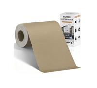 BOUYEER Simili Cuir Autocollant, 10x210 CM Cuir Autocollant, Set de Réparation en Cuir Synthétique Écologique & Sans Odeur, Pour Réparation Canapé/Sièges Auto/Sacs/Rénovation, Kaki