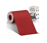 BOUYEER Simili Cuir Autocollant, 10x210 CM Cuir Autocollant, Set de Réparation en Cuir Synthétique Écologique & Sans Odeur, Pour Réparation Canapé/Sièges Auto/Sacs/Rénovation, Rouge