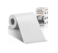 BOUYEER Simili Cuir Autocollant, 40x210 CM Cuir Autocollant, Set de Réparation en Cuir Synthétique Écologique & Sans Odeur, Pour Réparation Canapé/Sièges Auto/Sacs/Rénovation, Blanc