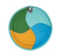 BOUYOTA Disque volant pour chien durable Frisby durable pour animaux de compagnie, avec bords doux et épais, léger et flottant à l'eau, disque volant pour entraînement à rapporter