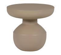 BOVA - Table d'appoint en métal beige Beige