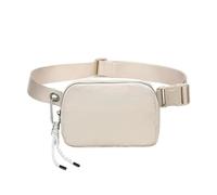 Bovagu Crossbody, Long Strap Crossbody Bag, Anti Theft Crossbody Bag for Women Men Travel Hiking Running,Outdoors Hands-Free Wallets Waist Pack Phone Bag(Off-White)