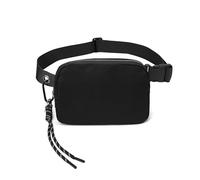 Bovagu Duo Iris Sac à bandoulière de 144,8 cm de long, petit sac à bandoulière avec sangle réglable, sac banane tendance pour course à pied, pour homme et femme, Noir , Taille unique