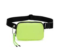 Bovagu Duo Iris Sac à bandoulière de 144,8 cm de long, petit sac à bandoulière avec sangle réglable, sac banane tendance pour course à pied, pour homme et femme, Green01, Taille unique
