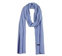Bovari Écharpe en 100% cachemire - femme/homme - écharpe douillette en maille cachemire - qualité supérieure - taille 32 cm x 180 cm (bleu clair)