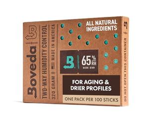 Boveda pour cigares/tabac | régulateur d'humidité dans les 2 sens à 65% d'HR | taille 320 pour max. 100 cigares | technologie brevetée pour cave à cigares | 1 article