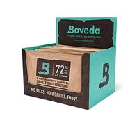 Boveda pour cigares/tabac | régulateur d'humidité dans les 2 sens à 72% d'HR | taille 60 pour 25 cigares | technologie brevetée pour cave à cigares | présentoir en carton de 12 sachets