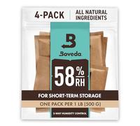 Boveda pour le stockage d'herbes | régulateur d'humidité dans les 2 sens à 58% d'HR | taille 67 pour maximum 450 g de fleurs | empêche la perte des terpènes | 4 sachets