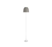 Bover Atticus P/114/R Outdoor Akku Stehleuchte, structure blanche, abat-jour beige