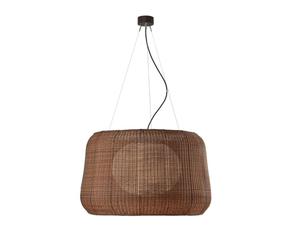 Bover Fora S Outdoor Außenleuchte, ⌀ 90cm, structure marron graphite, abat-jour marron