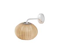 Bover Garota A/01 Outdoor Fassadenleuchte, structure blanche, abat-jour ivoire