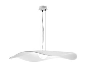 Bover Mediterrània S/105/01 Pendelleuchte, abat-jour blanc