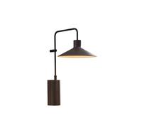 Bover Platet A/01 Outdoor Fassadenleuchte, abat-jour noir