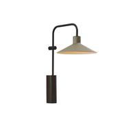 Bover Platet A/02 LED Wandleuchte, abat-jour gris olive