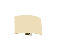 Bover Wall Street 21 Wandleuchte, abat-jour en coton blanc naturel
