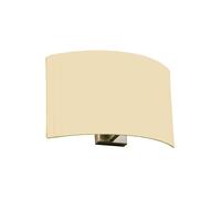Bover Wall Street 32 Wandleuchte, abat-jour en coton blanc naturel