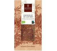 BOVETTI-Chocolat au lait bio caramel et sel - 100 g