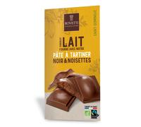 BOVETTI-Chocolat au lait pâte à tartiner chocolat noir noisettes bio Bovetti - 100 g