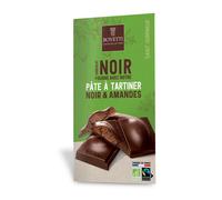 BOVETTI-Chocolat noir pâte à tartiner chocolat noir amandes bio Bovetti - 100 g