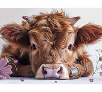 Bovins Animaux, Puzzle 1000 Pieces Adultes YHPGL5-210 | Impossible Puzzle Classique, Difficile Défi Puzzles, Jeux Éducatif Familiaux, pour Jeux Anti-Stress, Décoration Murale Cadeau