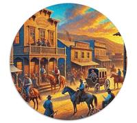bovins-Boy Puzzle Rond De 1000 Pièces pour Ritter Encastrement Parfait Qualité Premium Kunstistique Kunst Puzzle 1000pcs (67.5x67.5cm)