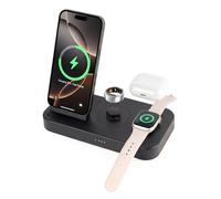 BOVIPO Station de charge rapide 4 en 1 pour chargeur Oura Ring Gen3, chargeur pour iPhone 17/16/15/14/13/12, Apple Watch, AirPods, Samsung Galaxy S25/S24/S23/S22/S21, Galaxy Watch Buds (taille 8)