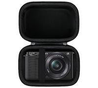 BOVKE Étui de Transport Compatible avec Sony Alpha ZV-E10 - Appareil Photo Numérique sans Miroir APS-C pour Vlogging avec Objectif Interchangeable 16-50 mm, Noir