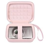BOVKE Étui de Transport pour Kodak Pixpro C1 - Appareil Photo Numérique Ultra-Compact, Sacoche Compacte pour Appareil Photo Compact PIXPRO C1 avec Poche en Filet pour Adaptateur et Câbles, Rose