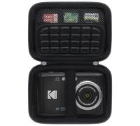 BOVKE Etui de Transport pour Kodak PIXPRO Zoom FZ45 FZ55 Caméra numérique 16 MP, Poche en Maille pour câbles d'appareil Photo, Batteries, Noir