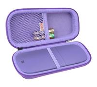 BOVKE Étui de Transport Protecteur pour Microsoft Surface Arc Souris Ultra-Mince Souris Légères Dur EVA Sac Couverture Sac de Stockage Voyage à L'épreuve des Chocs, Violet