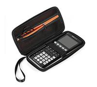 BOVKE Étui de Transport Rigide pour Calculatrice Graphique Texas Instruments TI-84 Plus CE/TI-84 Plus/TI-83 Plus CE/TI-83 Plus/Casio fx-9750GIII, Poche Supplémentaire pour Câbles, Crayon, Règle, Noir