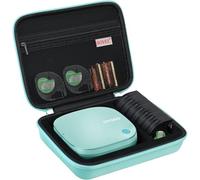 BOVKE Etui de Voyage pour LetraTag 200B Bluetooth Label Maker, Support d'imprimante d'étiquettes compacte sans Fil LetraTag avec Espace supplémentaire pour Les Rubans d'étiquettes, Daydream Blue