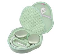 BOVKE Étui Dur avec Mode Veille pour Apple AirPods Max 2 / Apple AirPods Max Casque Circum-auriculaire, AirPods Max 2/ Max Portable Détenteur, Poche en Maille pour Les Casque Accessoires, Vert